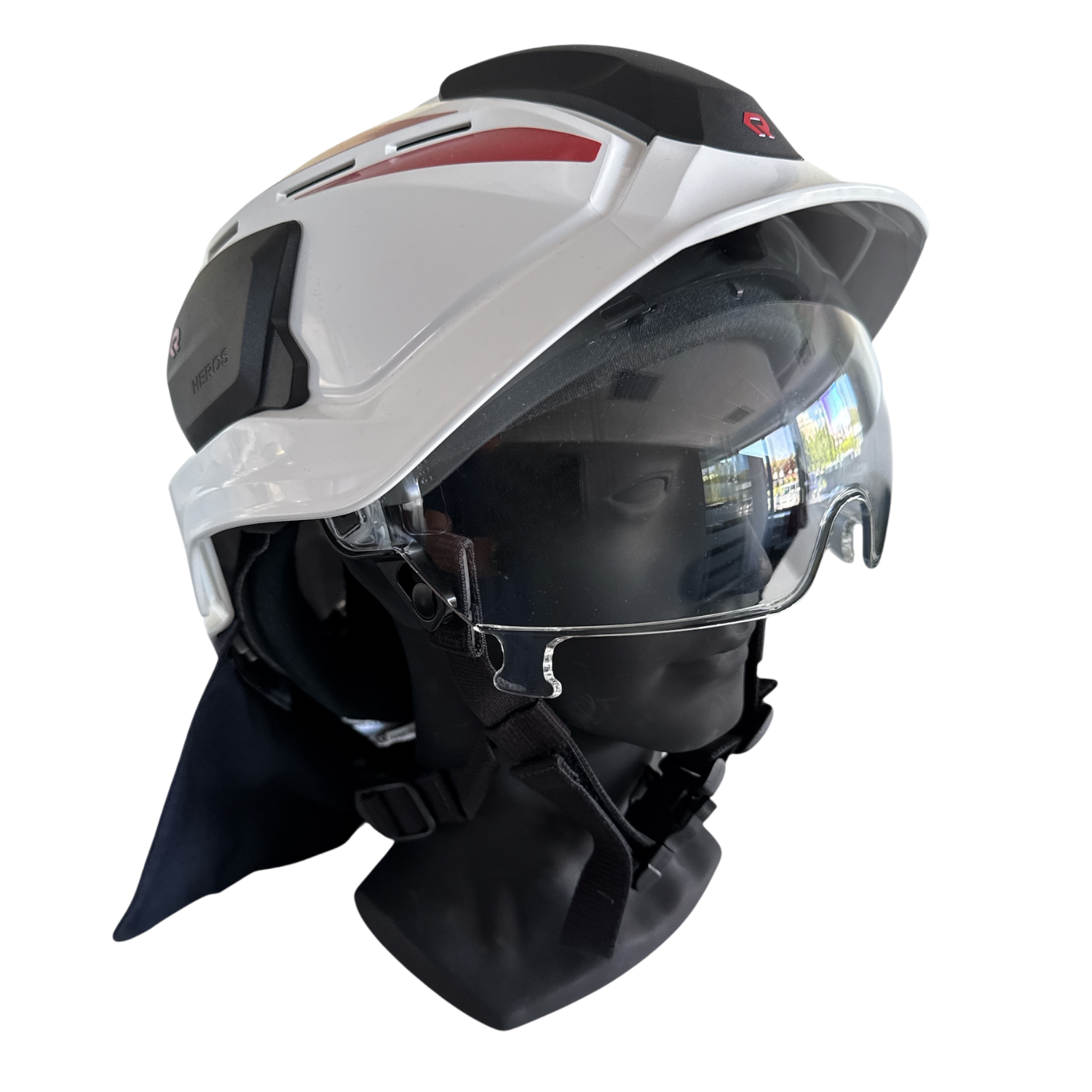 Feuerwehrhelm ROSENBAUER HEROS H10 - Komplettset - weiß 