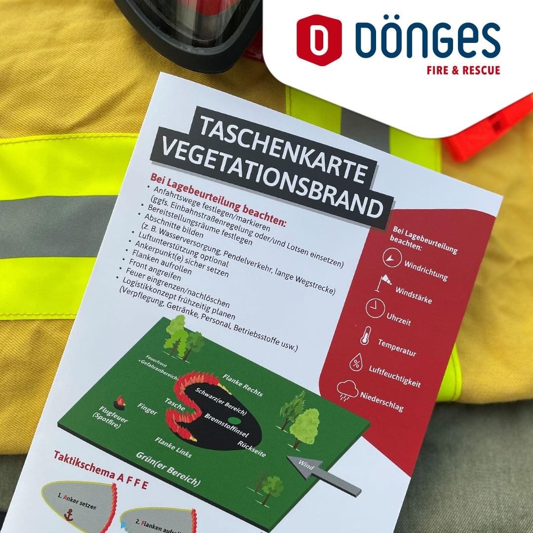 Dönges Taschenkarte Vegetationsbrand, 25 Stück