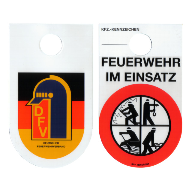 Innenschild FEUERWEHR IM EINSATZ 