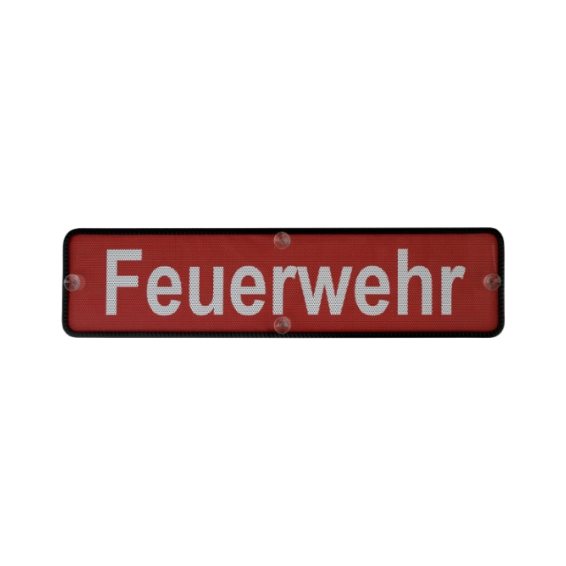 Heckscheibenschild Feuerwehr
